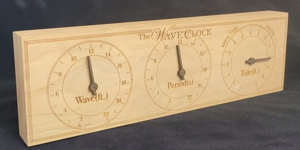 WaveClock Alder Wood
