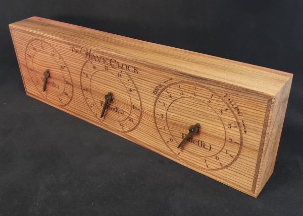 WaveClock Reclaimed 1932 Wine Cask Redwood - Image 3